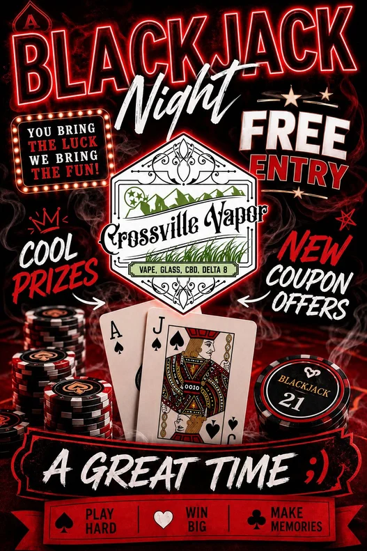 Blackjack Night flyer
