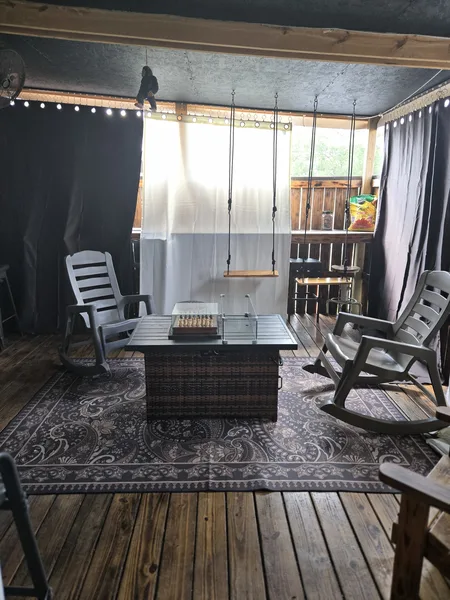 The covered patio, September 2026